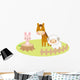 Sweet Farm Animals Wall Decal