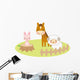 Sweet Farm Animals Wall Decal