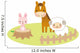 Sweet Farm Animals Wall Decal