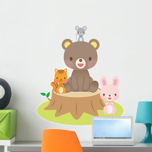 Happy Forest Animals Wall Decal