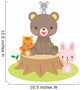 Happy Forest Animals Wall Decal
