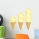Ice Cream Scoops Wall Decal Sticker Set