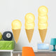 Ice Cream Scoops Wall Decal Sticker Set