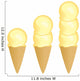 Ice Cream Scoops Wall Decal Sticker Set