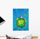 Fantasy Planet Earth Vector Wall Decal