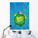 Fantasy Planet Earth Vector Wall Decal