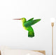 green hummingbird Wall Decal