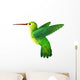 green hummingbird Wall Decal