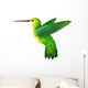 green hummingbird Wall Decal