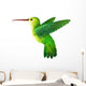 green hummingbird Wall Decal