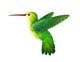 green hummingbird Wall Decal
