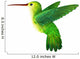green hummingbird Wall Decal