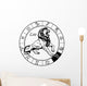 Leo Zodiac Black White Wall Decal