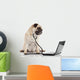 Doctor Pug Dog Wall Decal
