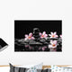Frangipani with Zen Stone for Spa Concept Wall Mural