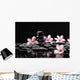 Frangipani with Zen Stone for Spa Concept Wall Mural