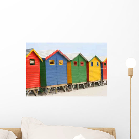 Beach Huts Wall Decal