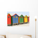 Beach Huts Wall Decal