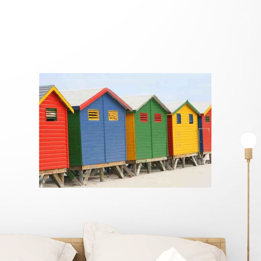 Beach Huts Wall Decal