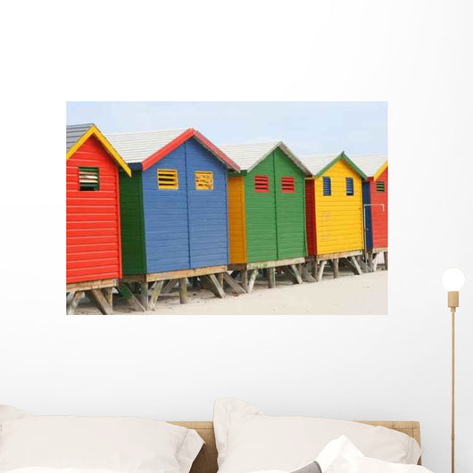 Beach Huts Wall Decal