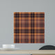 Seamless Brown Tartan Pattern Wall Decal