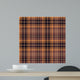Seamless Brown Tartan Pattern Wall Decal