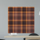 Seamless Brown Tartan Pattern Wall Decal