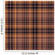 Seamless Brown Tartan Pattern Wall Decal