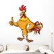 Rooster with Thumbs Up Wall Decal