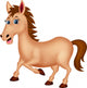 Horse cartoon character Wall Decal