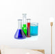 Chemical test-tubes.  Laboratory glassware Wall Decal