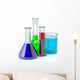 Chemical test-tubes.  Laboratory glassware Wall Decal