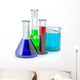 Chemical test-tubes.  Laboratory glassware Wall Decal