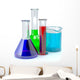 Chemical test-tubes.  Laboratory glassware Wall Decal