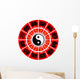 Vector Chinese Zodiac Horoscope Wheel Wall Decal