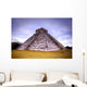Temple of Kukulcan at the Mayan Ruins of Chichen Itza Wall Mural