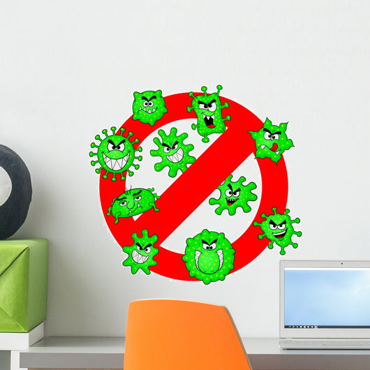 Bakterien verboten Wall Decal