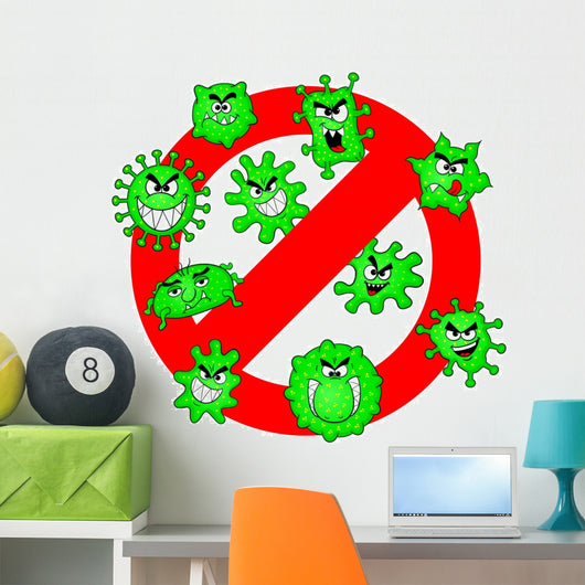 Bakterien verboten Wall Decal