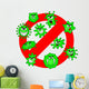 Bakterien verboten Wall Decal