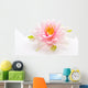 Lotus flower isolated white background Wall Mural