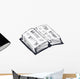 Open Book Wall Decal