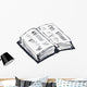 Open Book Wall Decal
