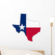 Map of Texas Wall Decal