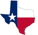 Map of Texas Wall Decal