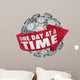 One Day Time Clock Wall Decal