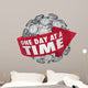 One Day Time Clock Wall Decal