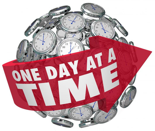 One Day Time Clock Wall Decal