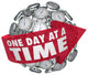 One Day Time Clock Wall Decal