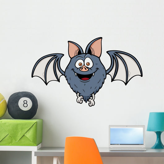 Vector Illustration Cartoon Bat Wall Decal