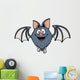 Vector illustration of Cartoon bat Wall Decal